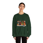 Christmas German Shepherd Sweatshirt – Holiday Dogs in Santa Hats Crewneck