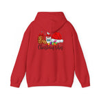 Christmas Vibes Hoodie — Santa Hat, Cookies & Milk Holiday Sweatshirt
