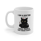 Funny Doctor Cat Mug | Perfect Gift for Nurses and Physicians | Cute Coffee Cup for Healthcare Workers | Animal Lover Mug | Medical Humor