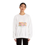Crewneck Sweatshirt — "Just One More Chapter" Cozy Book Lover Pullover