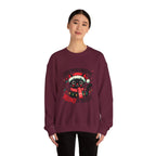 Christmas Cat Sweatshirt — "Meows & Bright" Holiday Crewneck