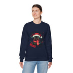 Christmas Cat Sweatshirt — "Meows & Bright" Holiday Crewneck
