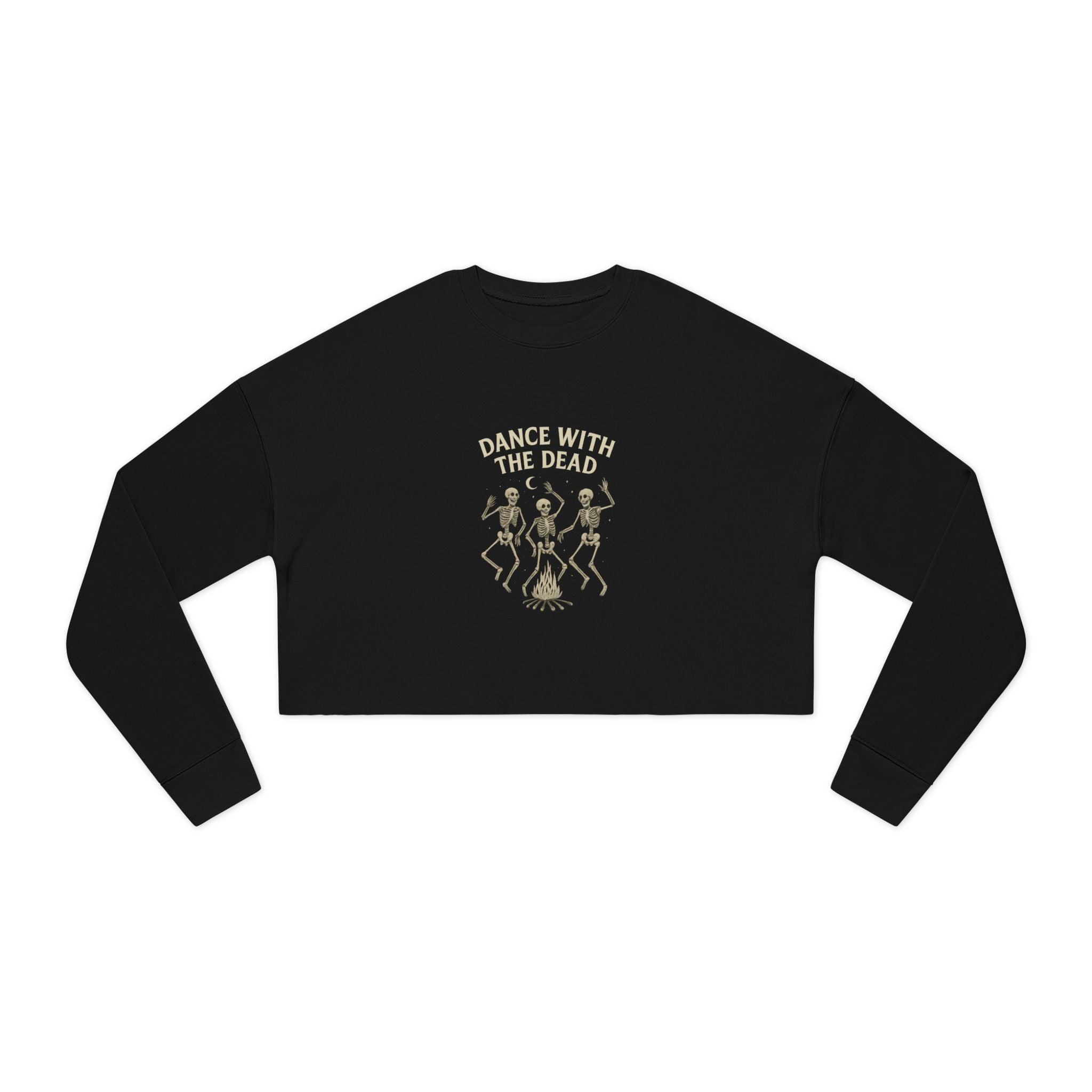 Spooky Skeleton Dance Cropped Sweatshirt