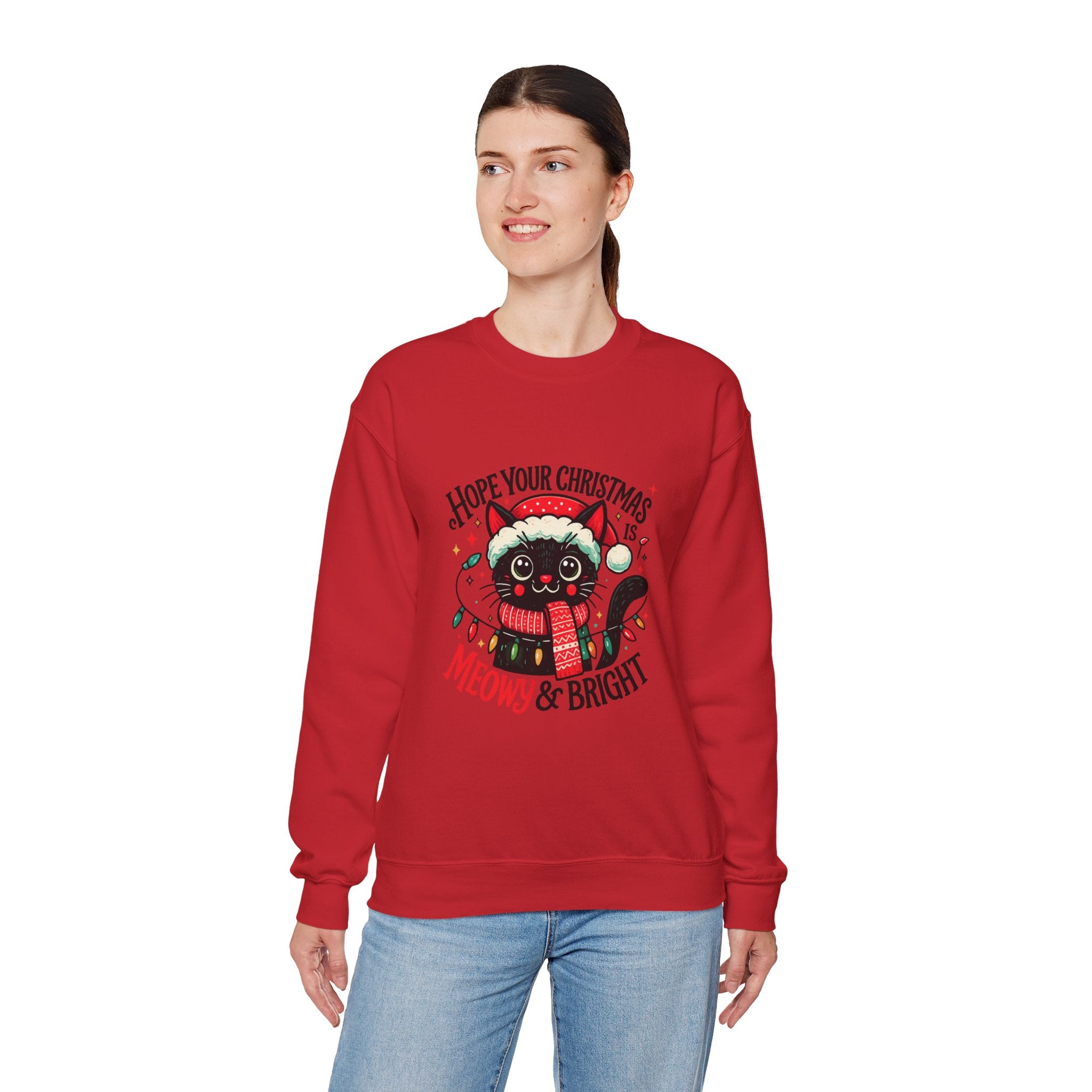 Christmas Cat Sweatshirt — 