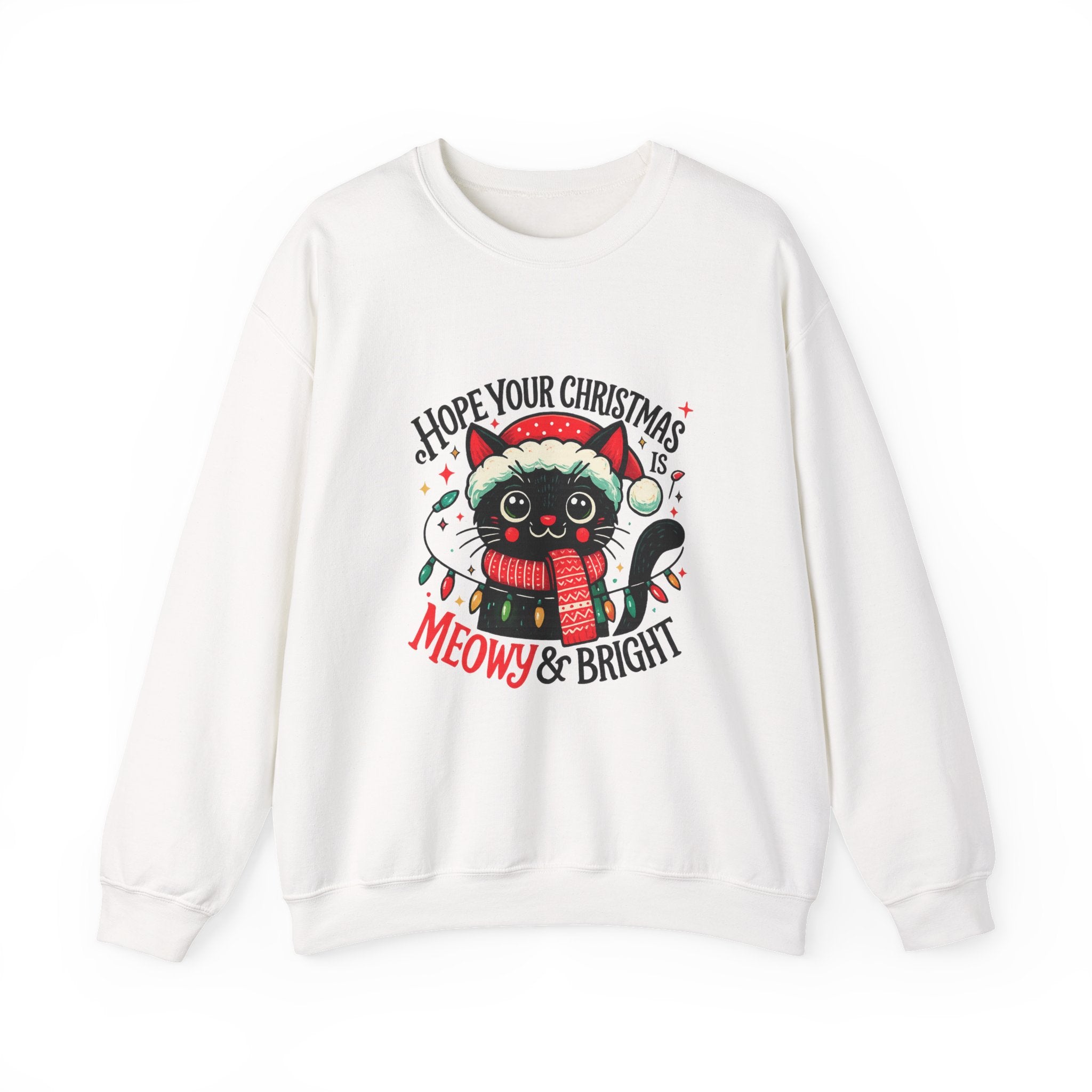 Christmas Cat Sweatshirt — 