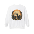 Mystical Animal Gathering Sweatshirt, Cozy Crewneck, Unisex Fleece, Halloween Apparel, Gift for Nature Lovers, Outdoor Adventure