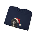 Holiday Labradoodle Sweatshirt – Cute Dog with Santa Hat & Fairy Lights