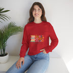 Crewneck Sweatshirt — "Just One More Chapter" Cozy Book Lover Pullover