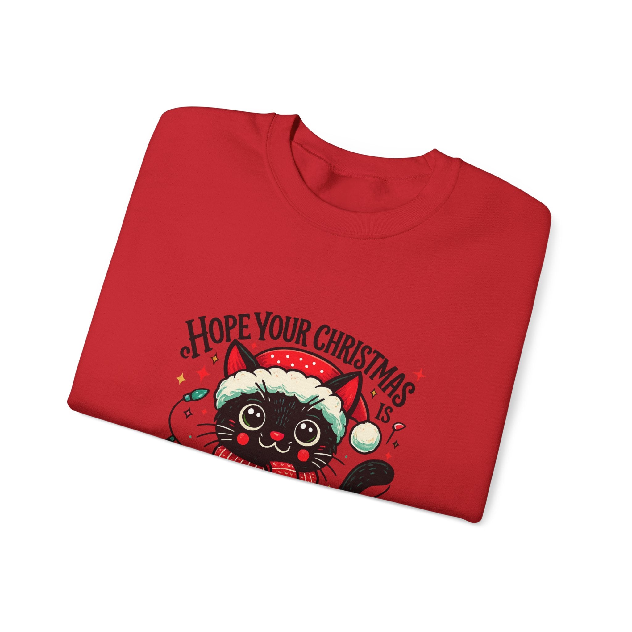 Christmas Cat Sweatshirt — 