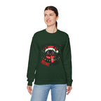 Christmas Cat Sweatshirt — "Meows & Bright" Holiday Crewneck