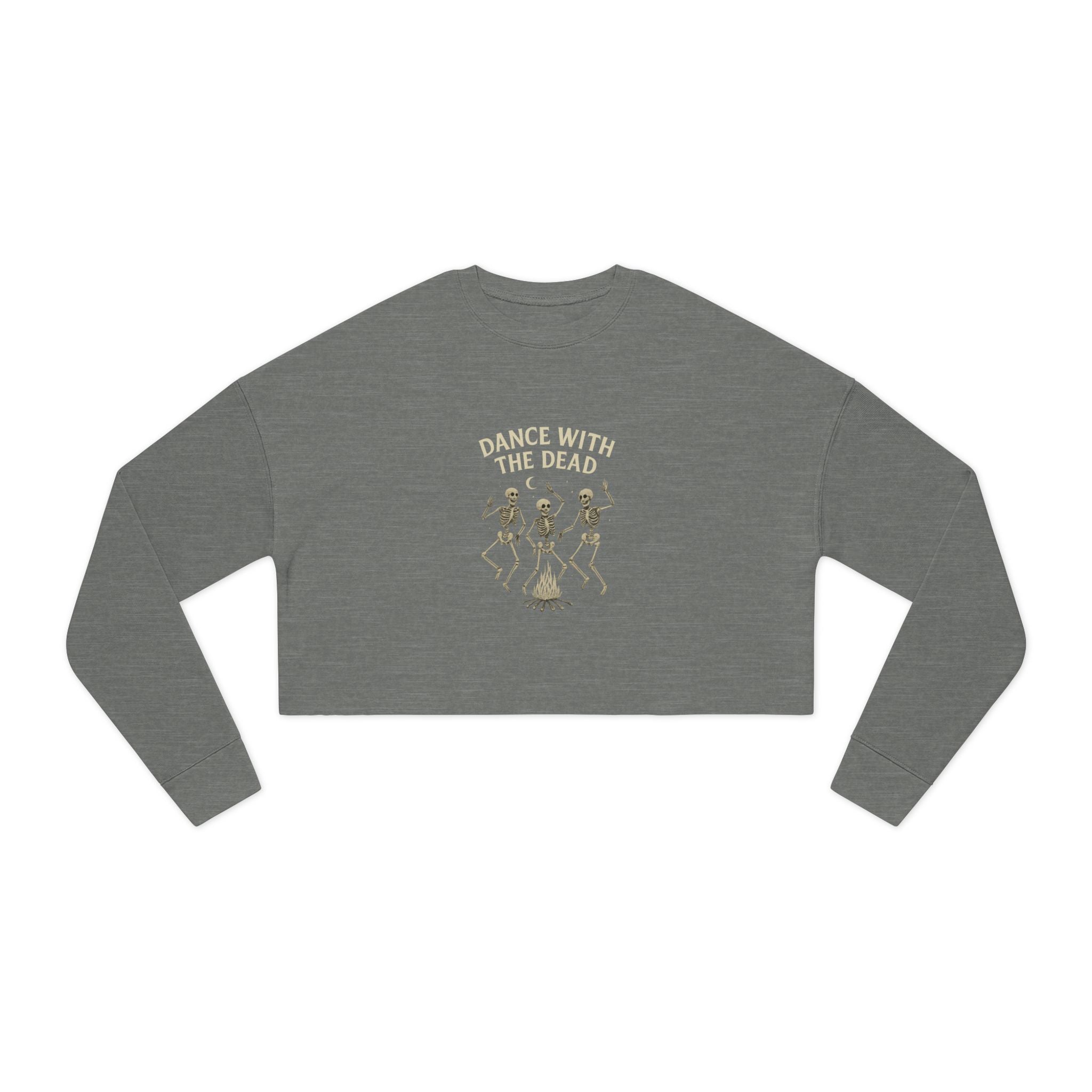 Spooky Skeleton Dance Cropped Sweatshirt