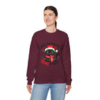 Christmas Cat Sweatshirt — "Meows & Bright" Holiday Crewneck