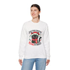 Christmas Cat Sweatshirt — "Meows & Bright" Holiday Crewneck