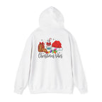 Christmas Vibes Hoodie — Santa Hat, Cookies & Milk Holiday Sweatshirt