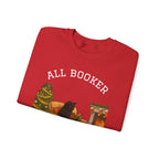 Sweatshirt — "All Booker For Christmas" Cozy Reading Christmas Crewneck