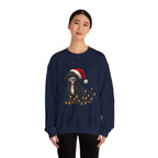 Holiday Labradoodle Sweatshirt – Cute Dog with Santa Hat & Fairy Lights
