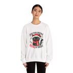 Christmas Cat Sweatshirt — "Meows & Bright" Holiday Crewneck