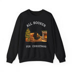 Sweatshirt — "All Booker For Christmas" Cozy Reading Christmas Crewneck